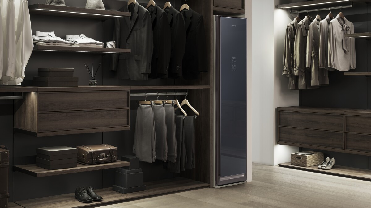The AirDresser sanitizes and freshens clothing using air and steam