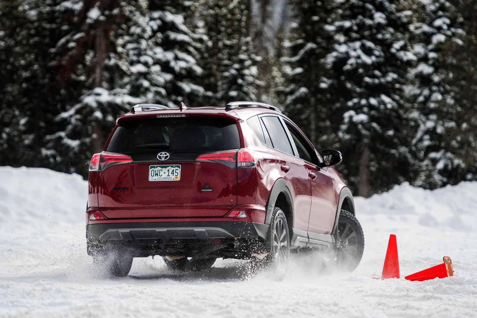 The lack of speed capability in the RAV4 Adventure gave it a distinct advantage in the slalom course