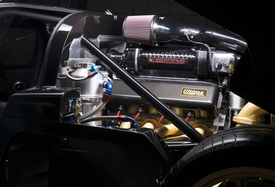 1,020 bhp engine supplied by American Speed with an Ultima Evolution hand-crafted air induction system