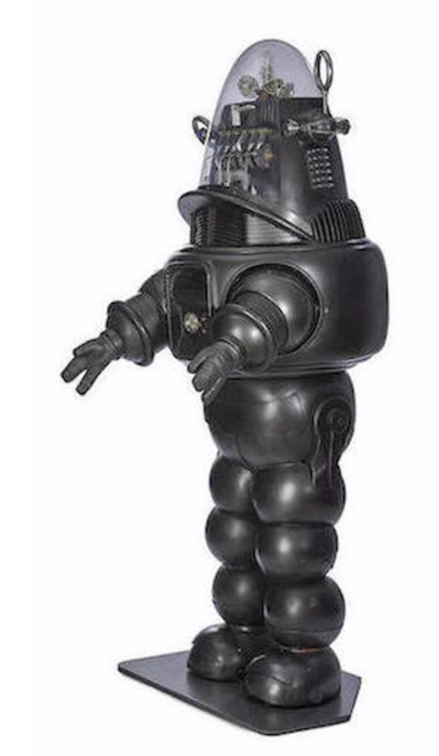 Robby the Robot includes a number of motorized and electrical effects