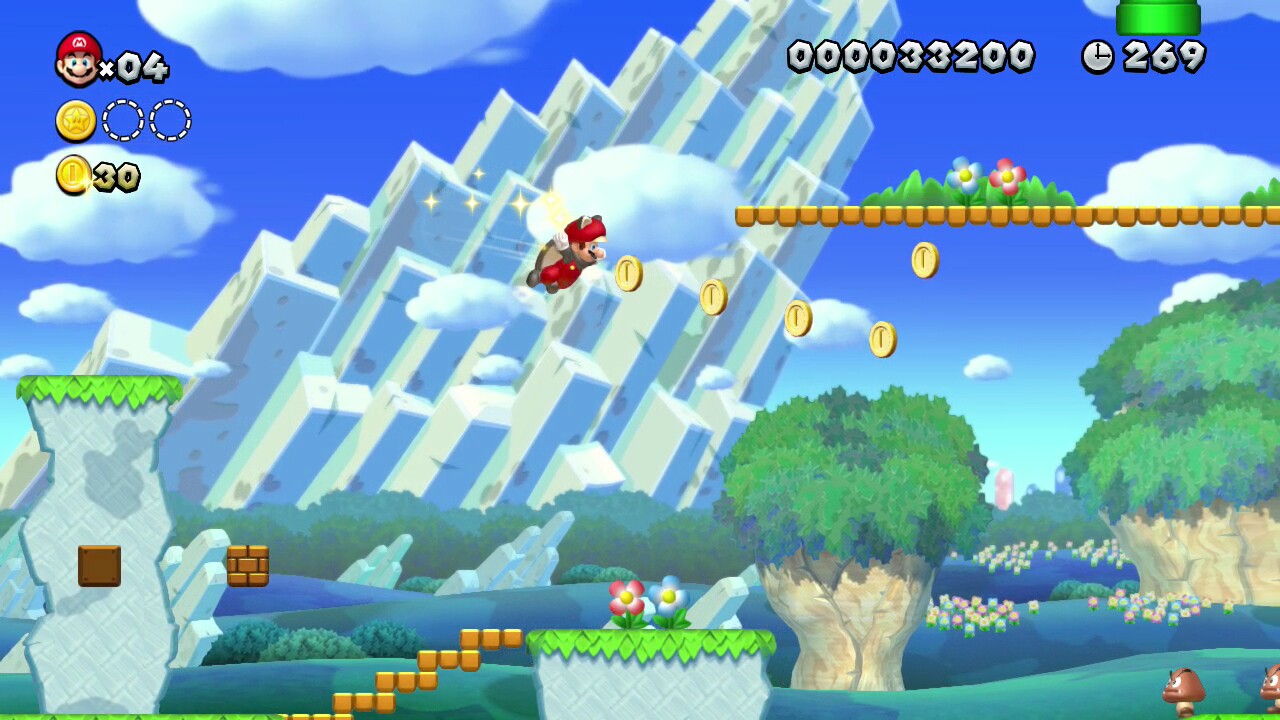 Coins hidden in clouds, the wing suit sure helps