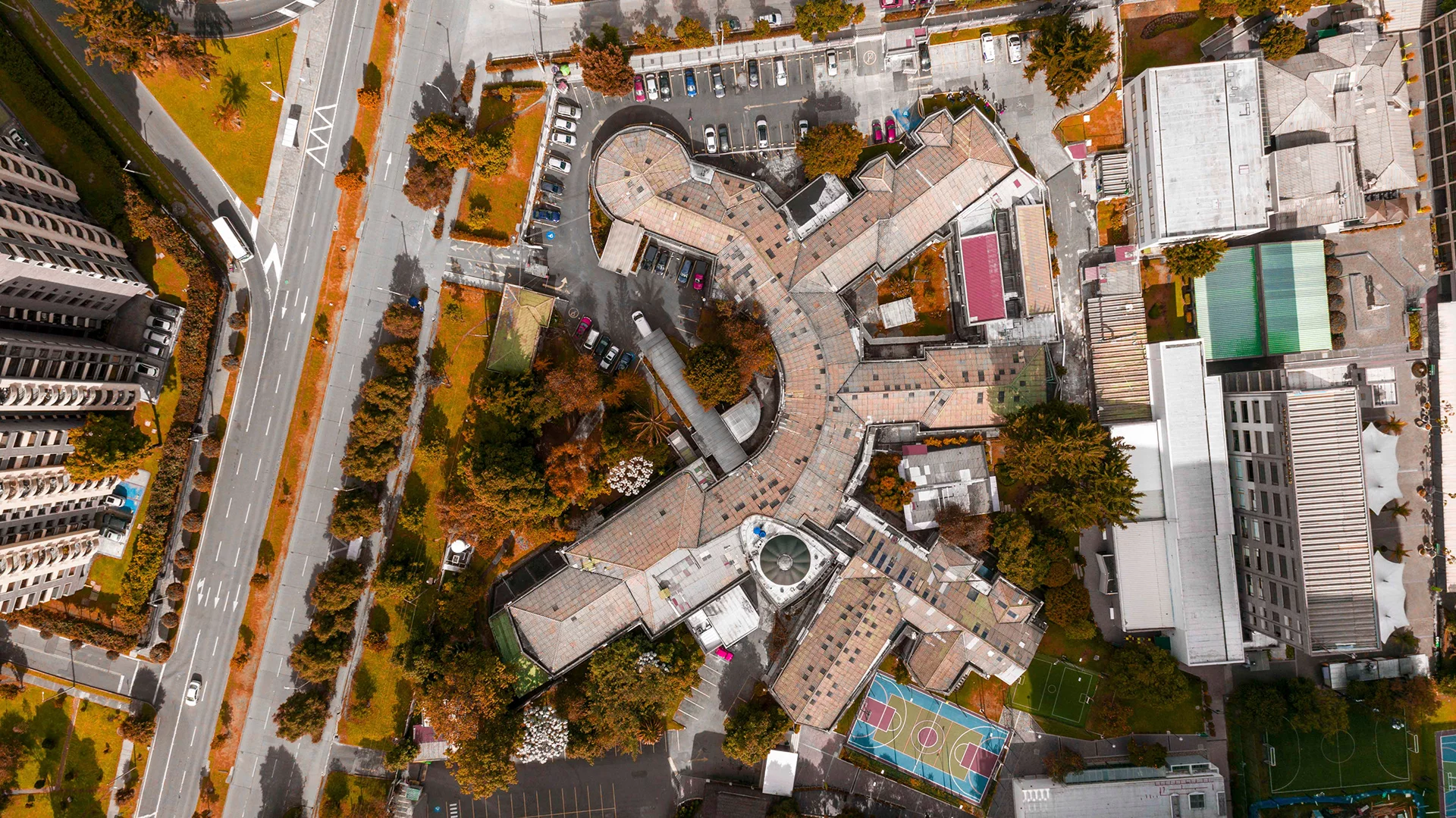 Volume 4 of an ongoing series called Aerial Facades from Camilo Monzón Navas in Colombia (Credit: MonzoonPhoto Behance CC BY-NC-ND 4.0)