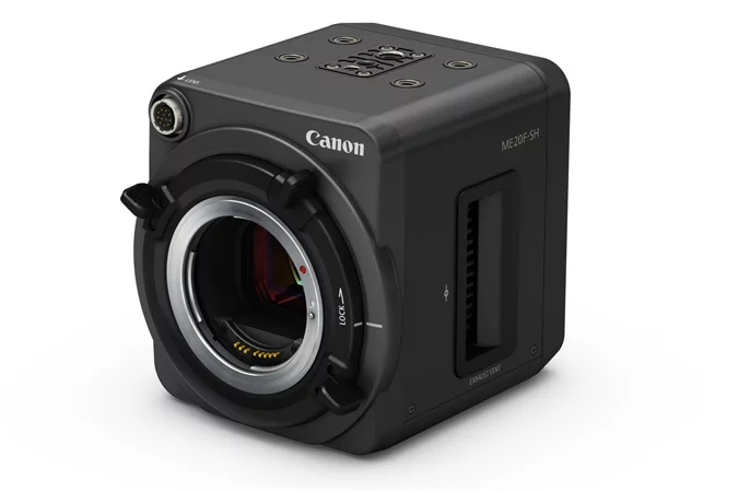 The ME20F-SH comes with an EF mount for compatibility with Canon's interchangeable EF glass