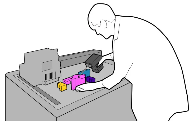 InfraStructs could be read with a hand-held scanner (Image: Karl Willis)