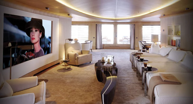 M/Y Numptia media lounge