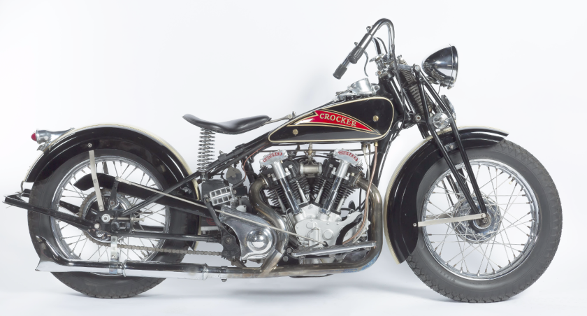 Assembled by the Wheels Through Time Transportation Museum in North Carolina, this 1936 "Hemi Head" Crocker has engine number 36 61 8 (number #8), makes it the earliest example ever offered at public auction.