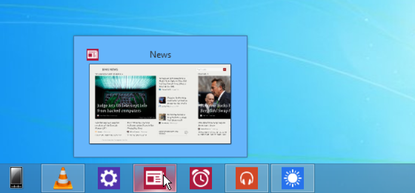 Group Modern apps together on the Taskbar