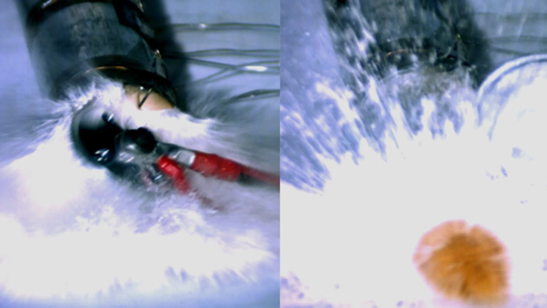 Battery in stages of self-destruction