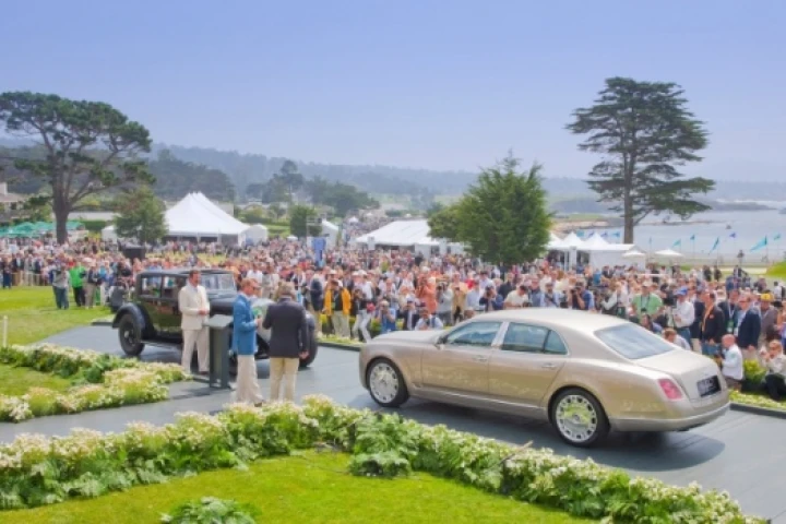 The new Bentley Mulsanne debuted at the Pebble Beach Concours D'Elegance in Monterey, California