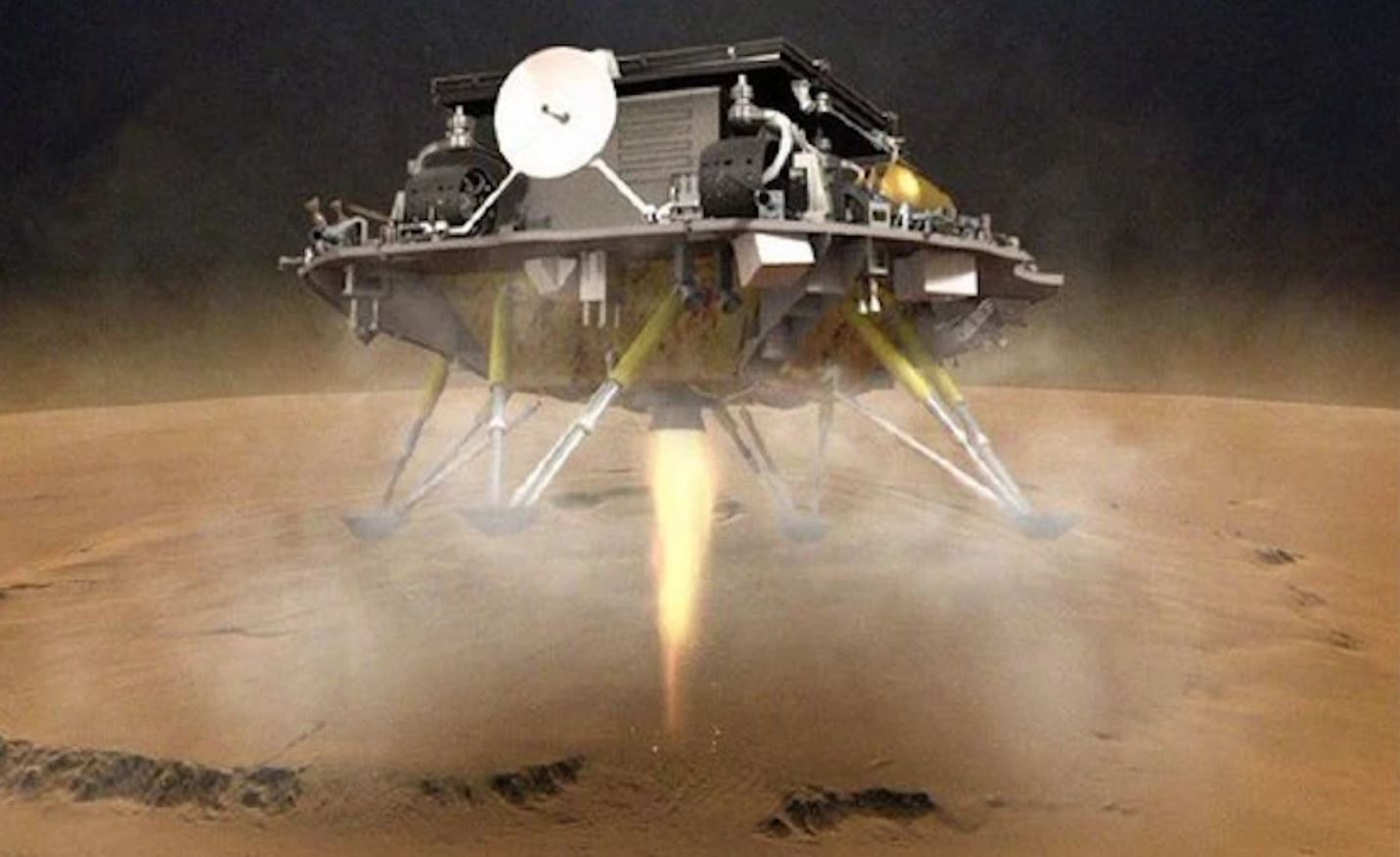Artist's concept of the Tianwen-1 Lander