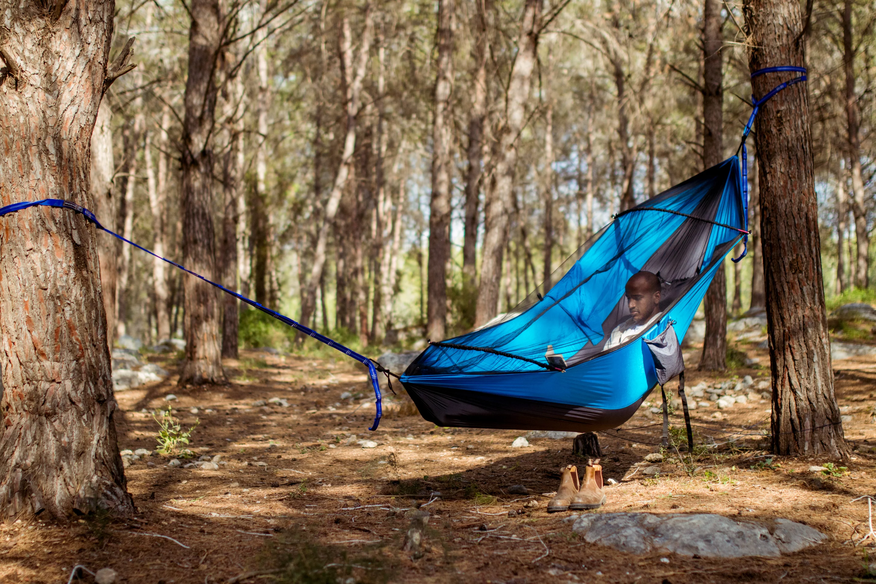 Sit up and read, have a beer or chat with other campmates