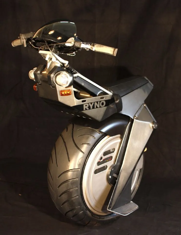 The RYNO is a one-wheeled self-balancing electric personal transportation device, designed for short, low-speed trips
