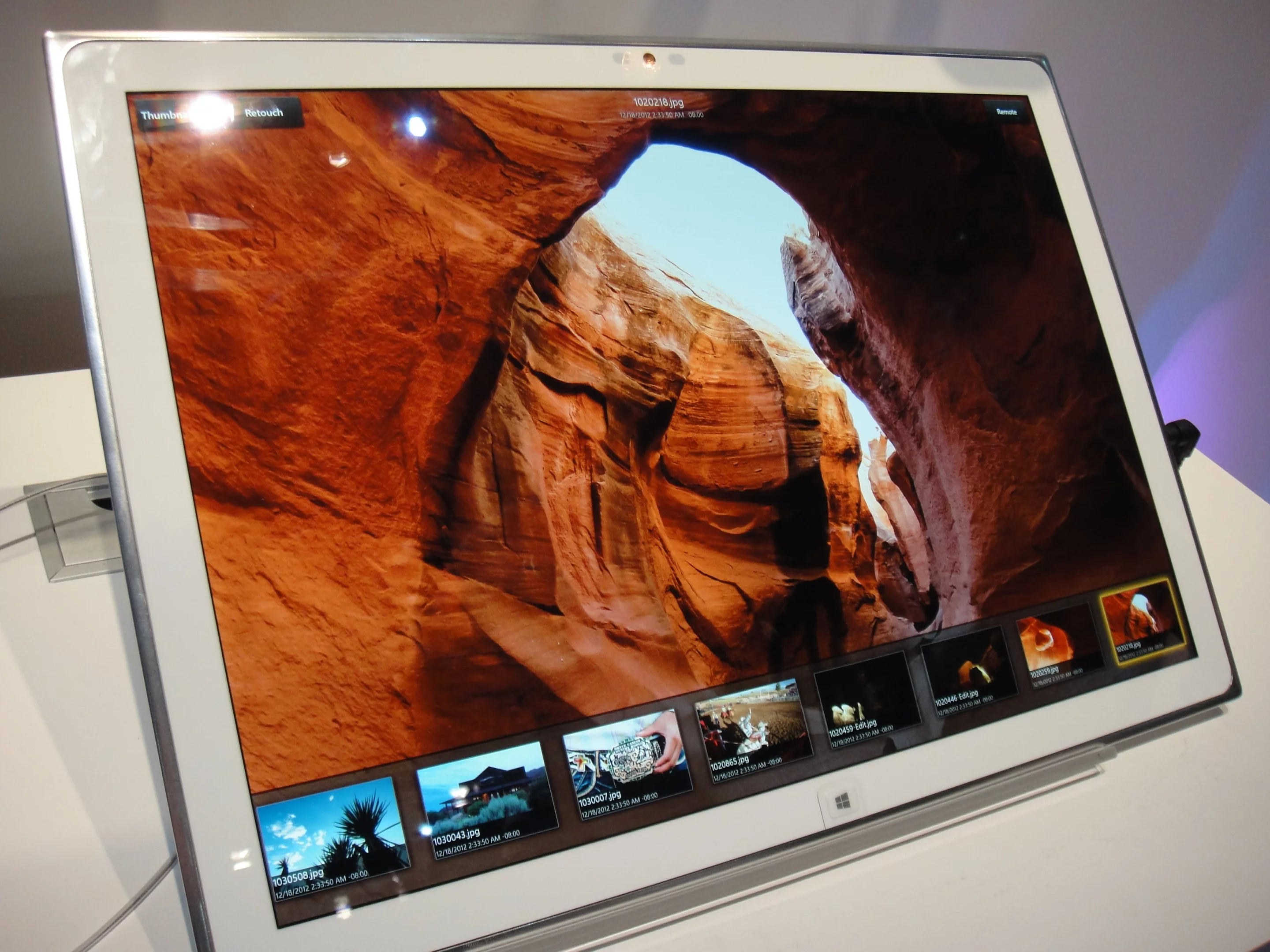 At CES, Panasonic revealed a huge 20-inch tablet that runs Windows 8 on a 4K resolution ISP-alpha screen