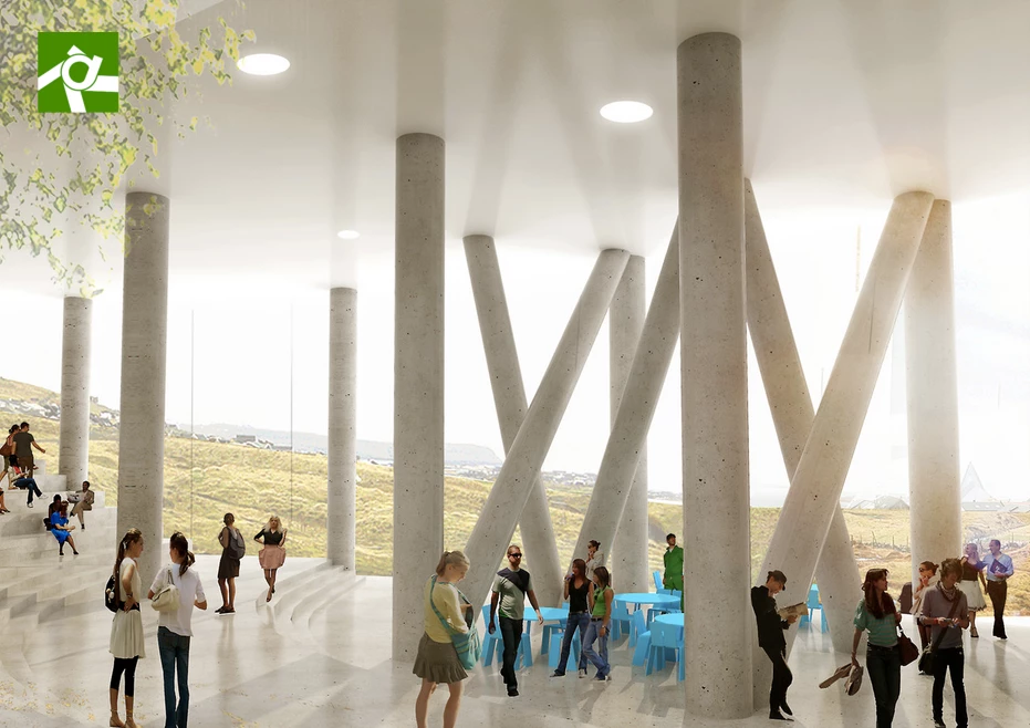 BIG describes the building as "a vortex, radiating out towards its surroundings" (Image: BIG)