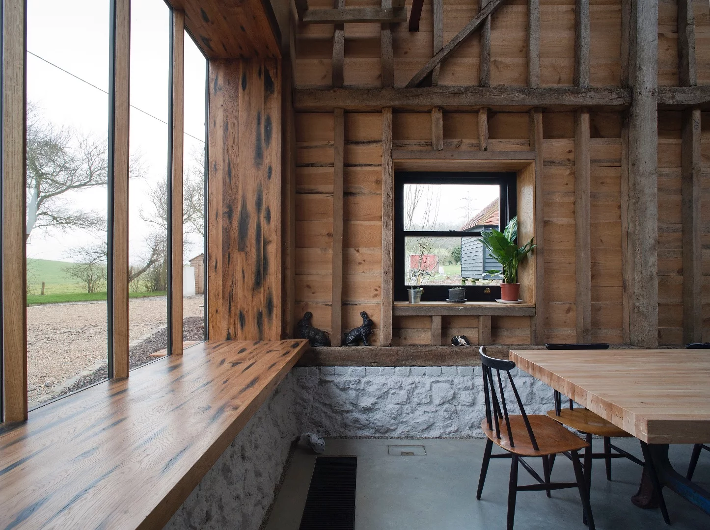 The home has plenty of glazing to let in natural light