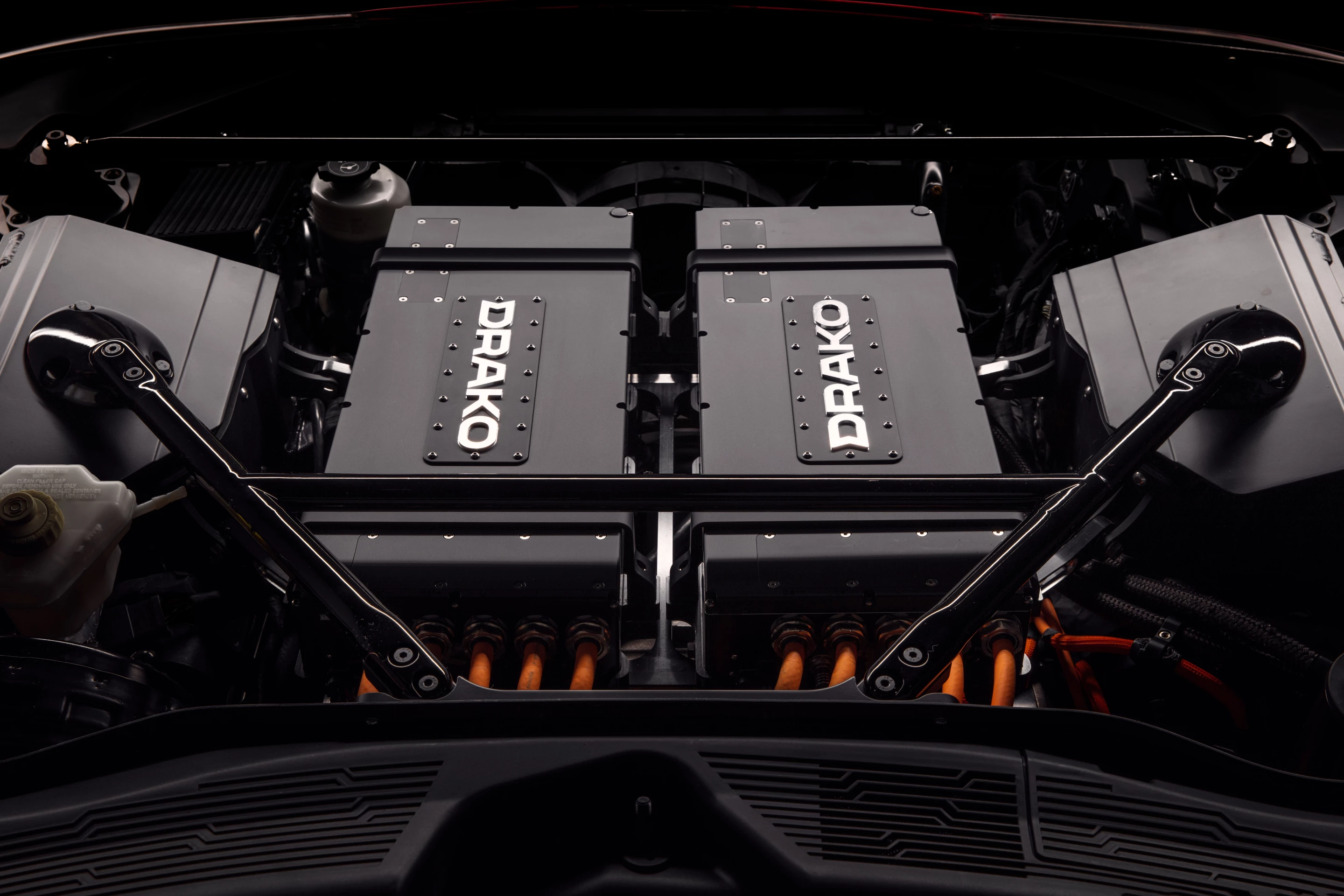 The GTE has a 90-kWh battery pack and four motors