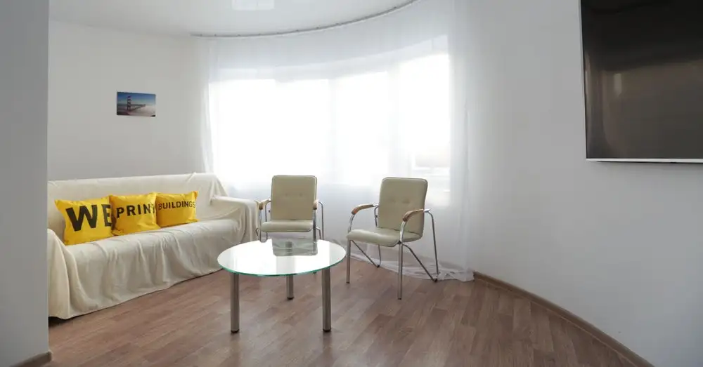 Inside the 3D-printed house