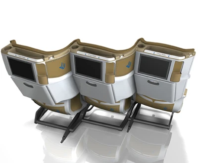 Thomson Solutions Cozy Suite staggered seats allow you your own private area (Credit: Thomson Solutions)
