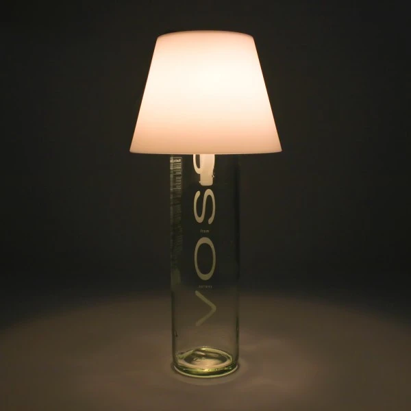 The Satechi Touch USB LED Lamp looks at home when paired with an empty liquor bottle