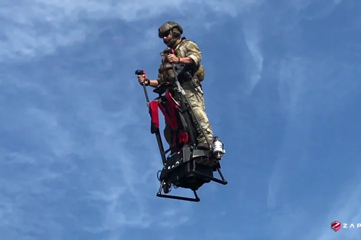 The Zapata Ezfly is a jet-powered flying Segway that it seems almost anyone can fly
