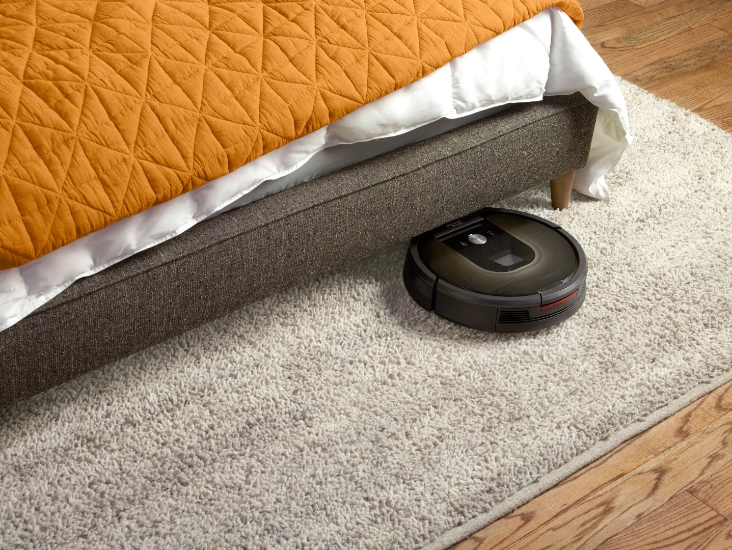 The Roomba 980 has a lower profile to get under furniture
