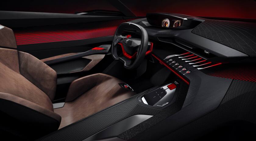 Peugeot has created a neatly separated i-Cockpit for the driver