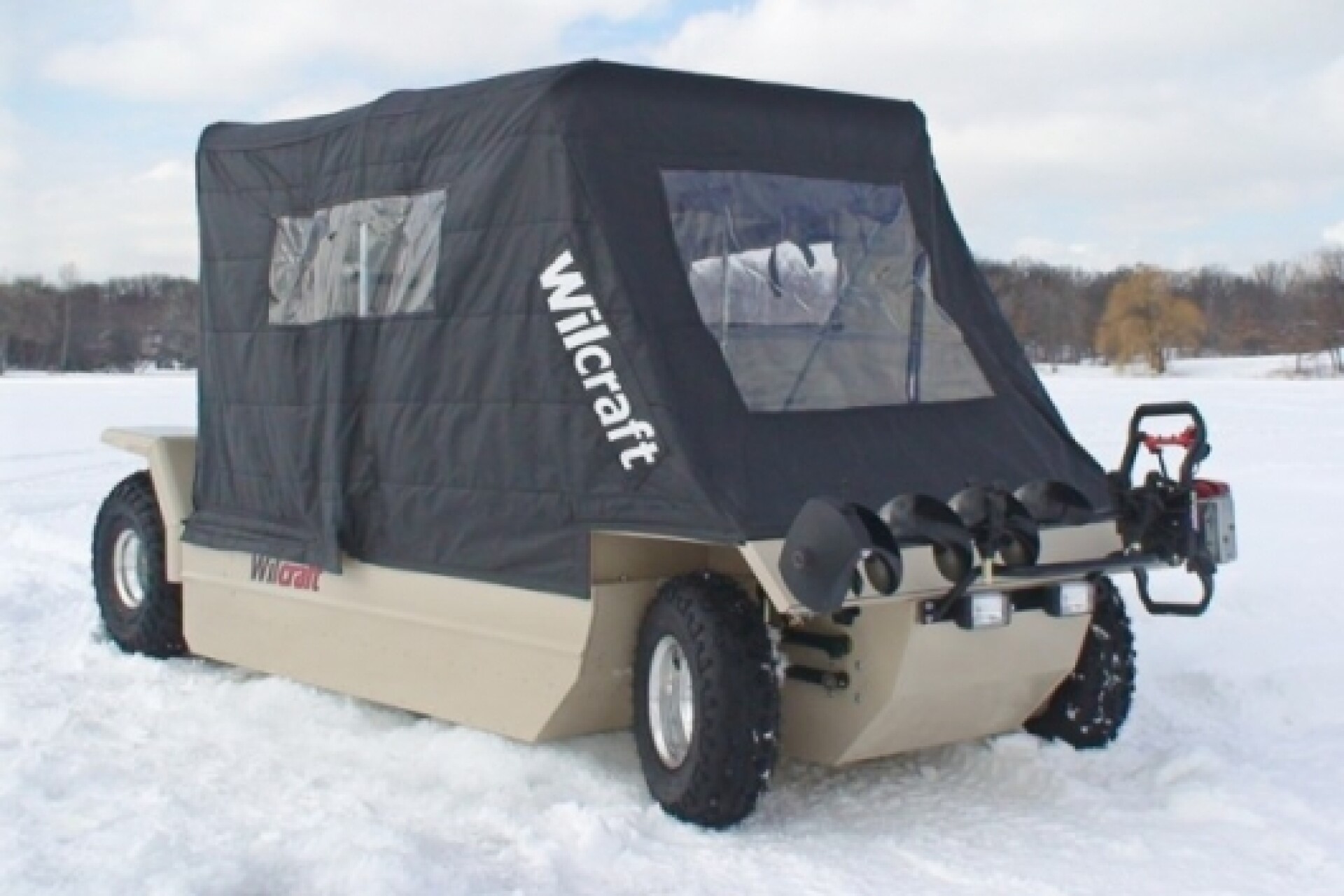 The Wilcraft amphibious icefishing vehicle