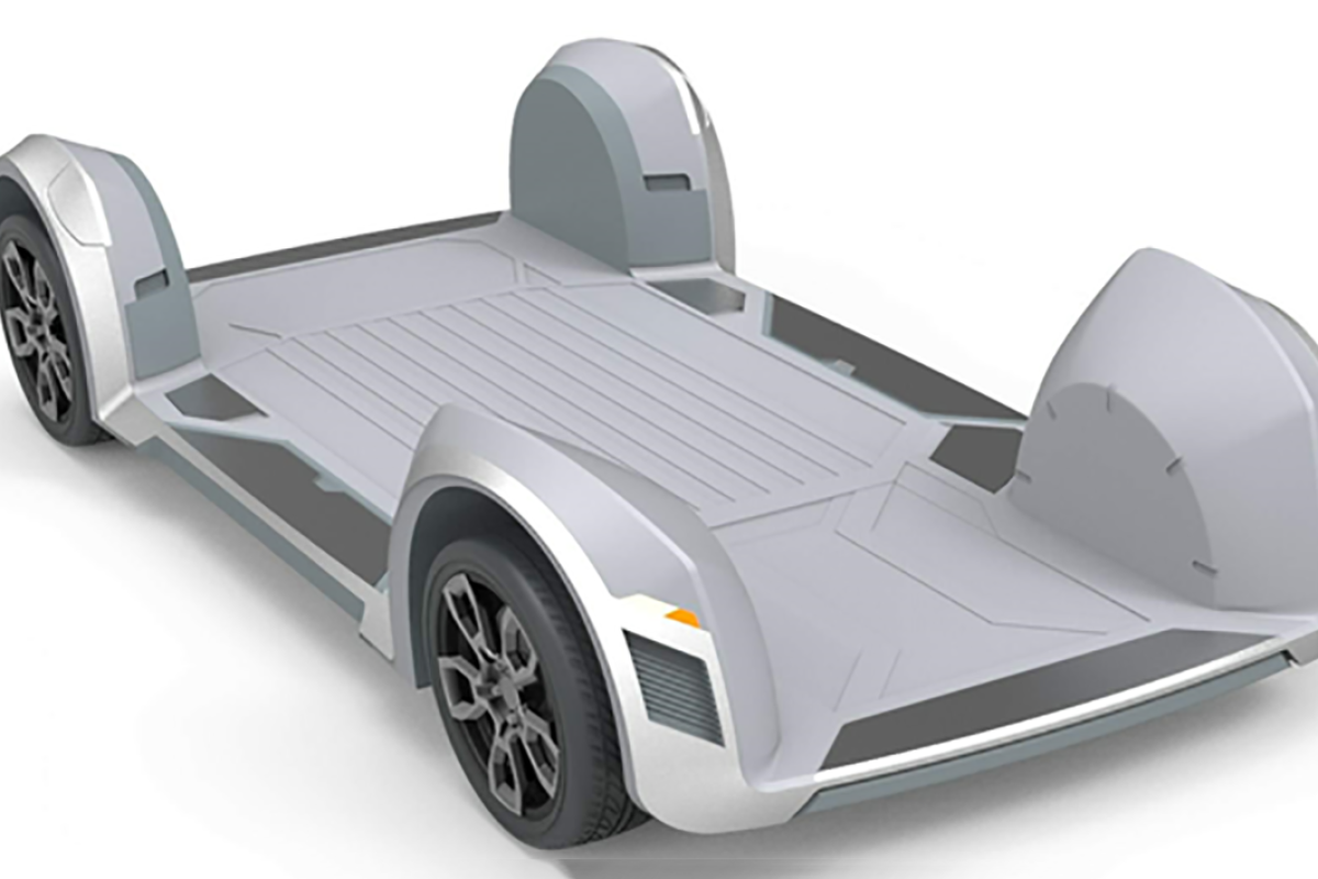 Battery in the floor, everything else in the compact wheel bay. REE believes its super-modular skateboard architecture is set to revolutionize electric vehicle design for the future