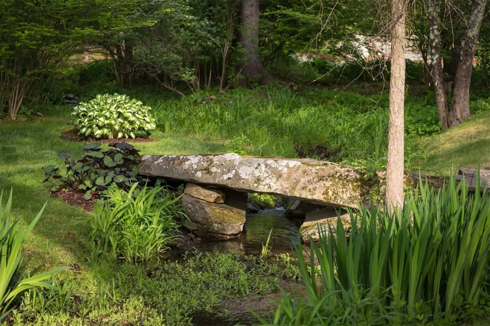 Gardens surrounding the Tyringham Gingerbread House estate