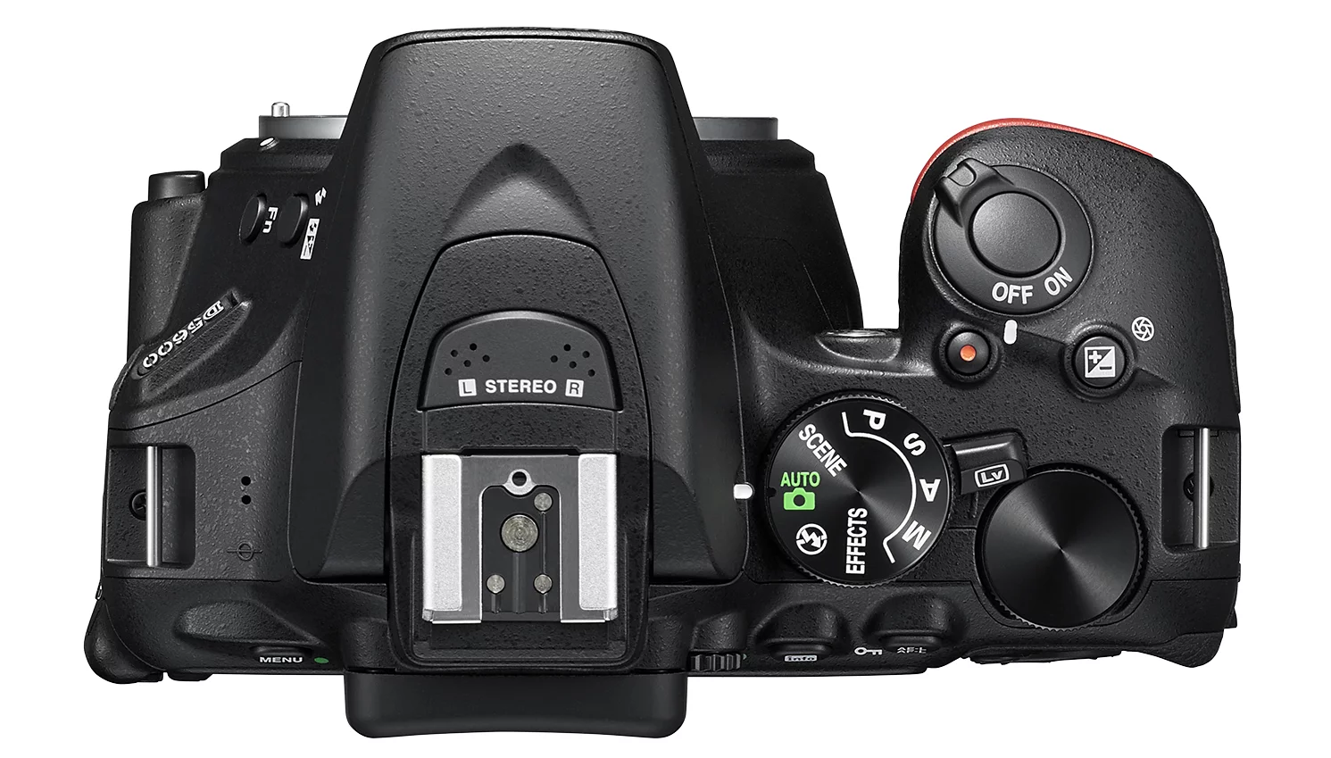 The controls on the Nikon D5600 mid-range DSLR