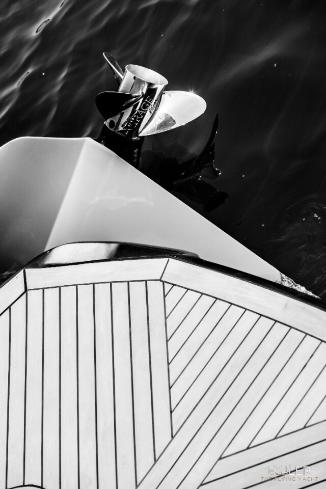 Foiler "flying yacht" is a sleek, hybridpowered hydrofoil
