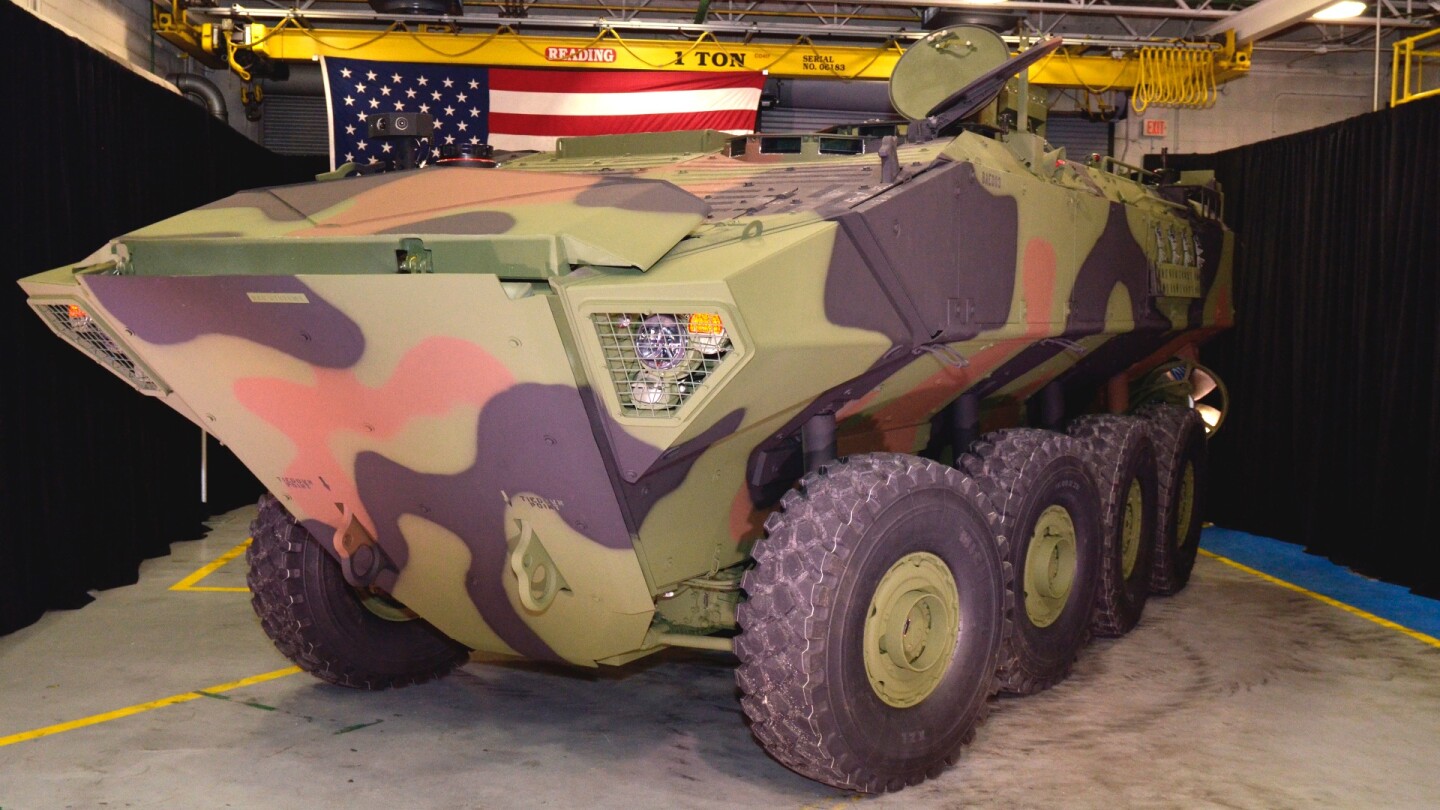 BAE Systems rolled out the first of 16 Amphibious Combat Vehicle (ACV) 1.1 prototypes to the US Marine Corps in a ceremony at the company’s York, Pennsylvania facility