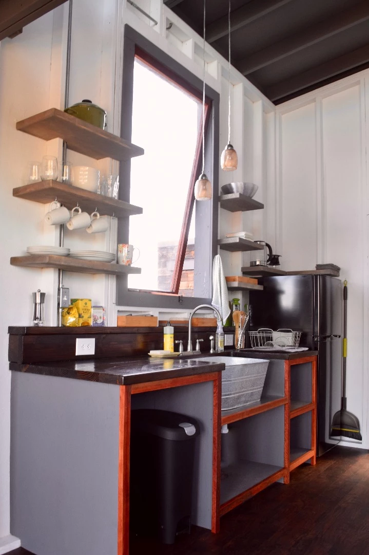 Phoenix House's small kitchenette