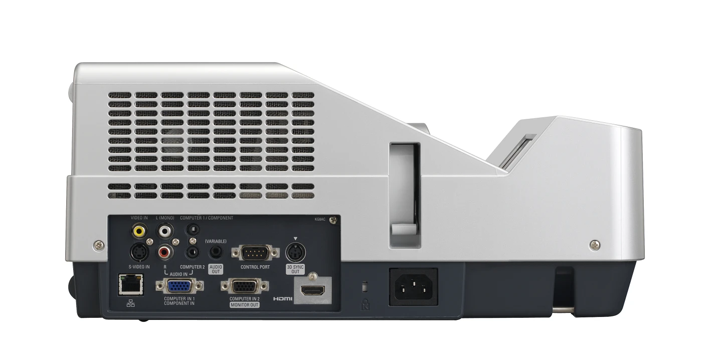 HDMI terminal for digital input, a standard LAN port for possible offsite control and management of the unit and both RCA and S-video input