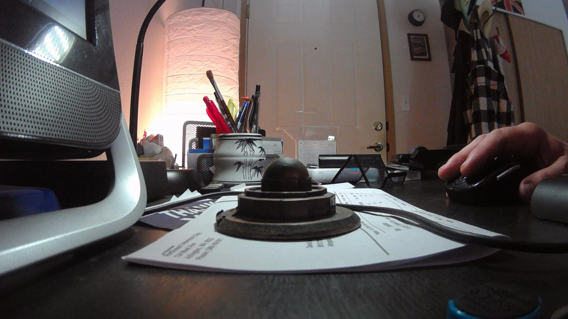 A Polaroid Cube still taken by accident showing off its automatic exposure