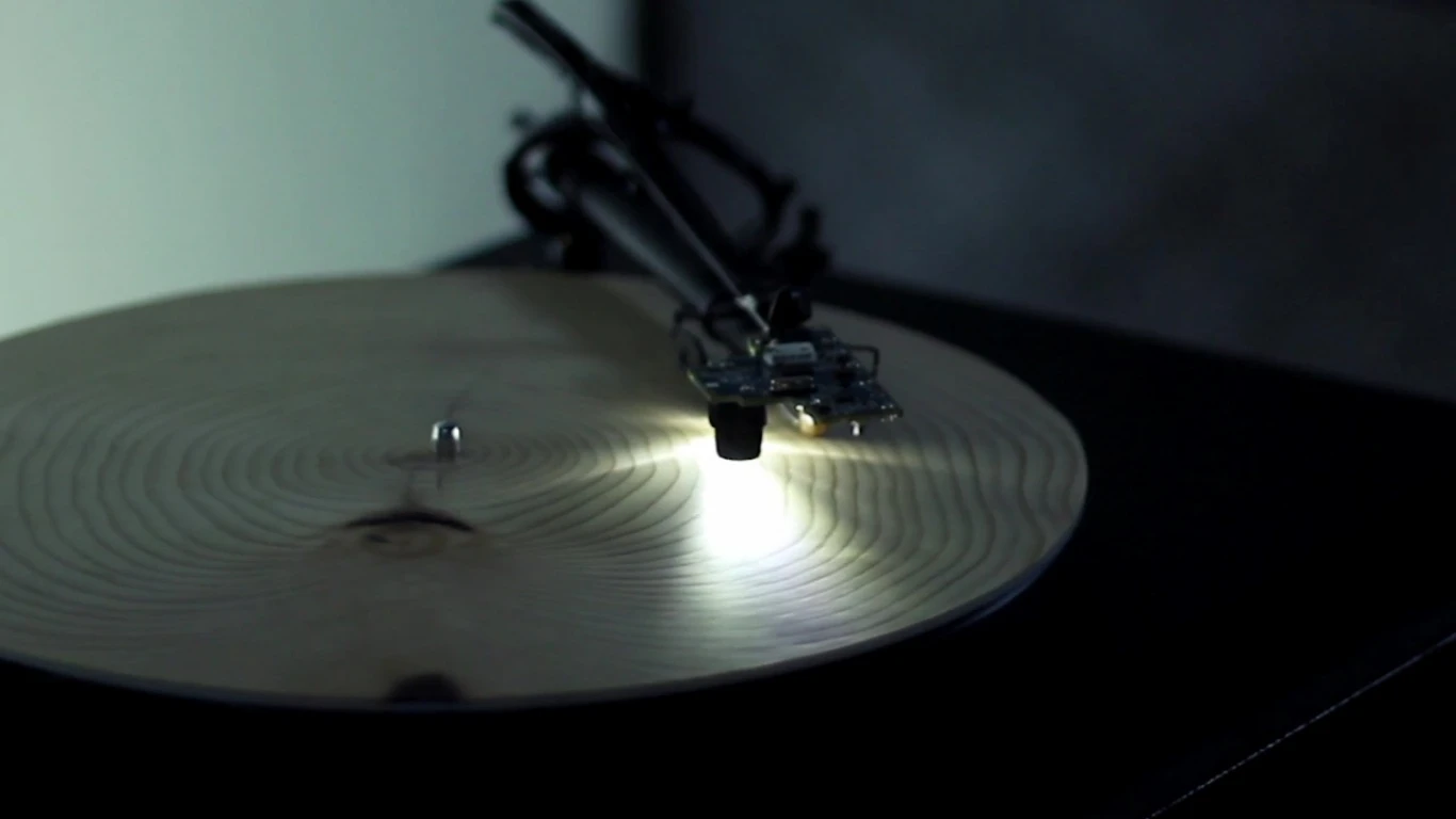 The camera scans the tree rings for their thickness, growth rate, texture, and overall color tone