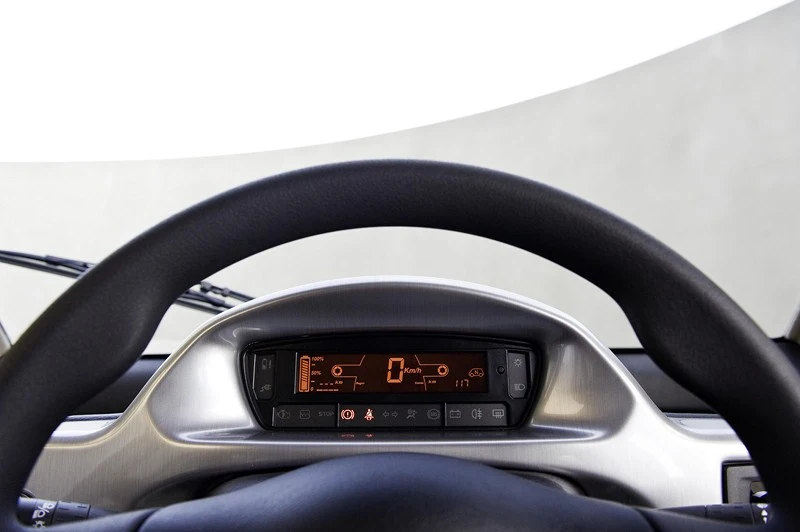 All of the important information is displayed right in front of the driver in the center of the dash