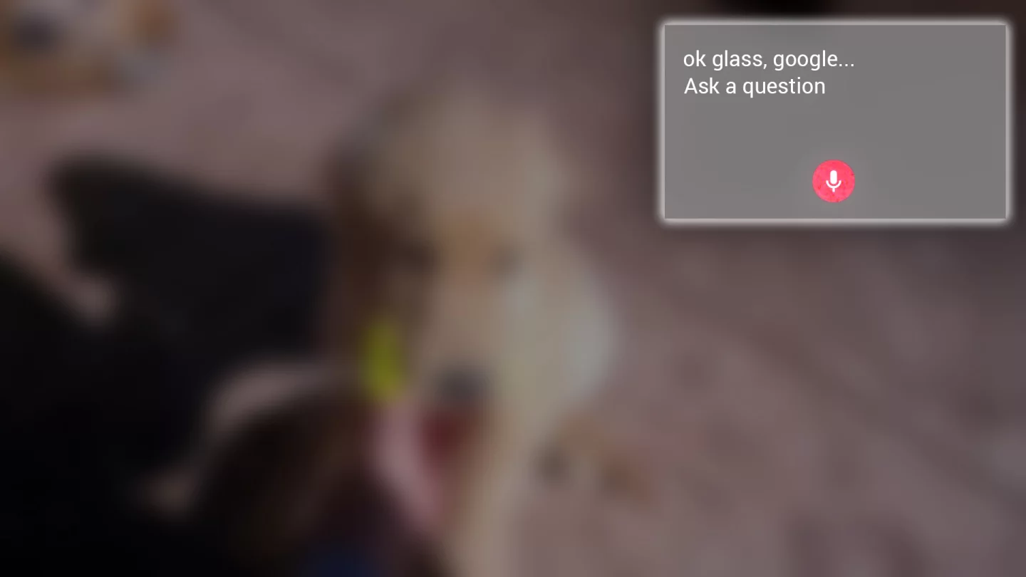 This is closer to the experience of using Glass: your physical surroundings are background blur