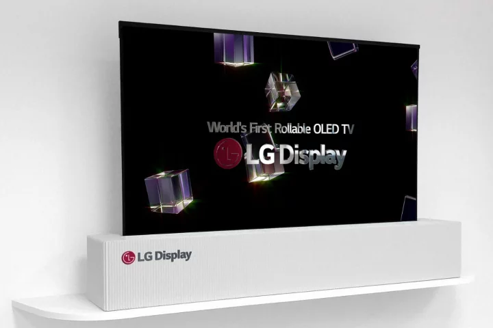 LG's rollable OLED TV boasts a 65-inch screen when fully unfurled