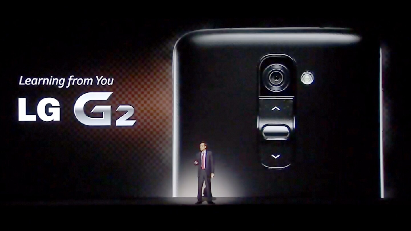 The G2's only buttons are on its back, just below the rear camera