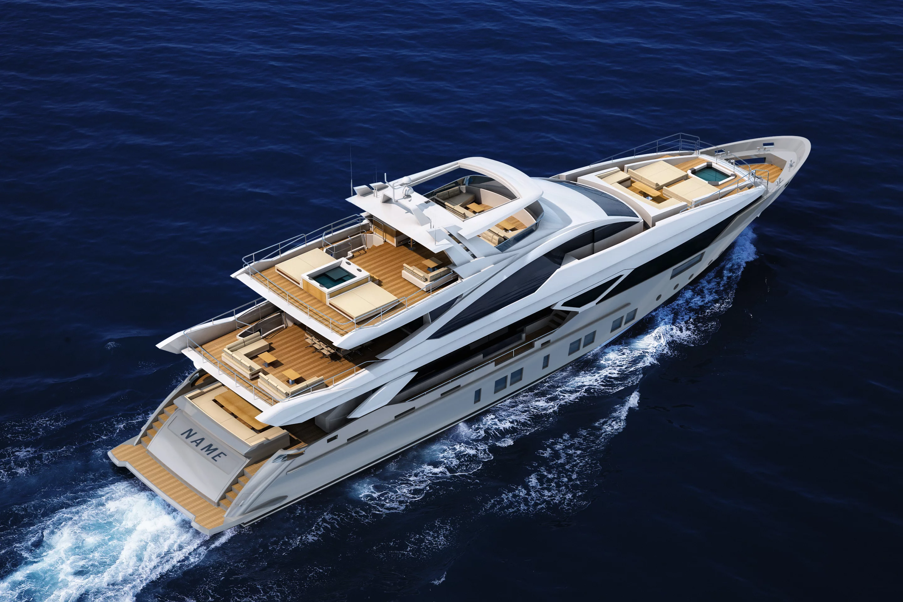 The Azimut Grande 140 Trideck