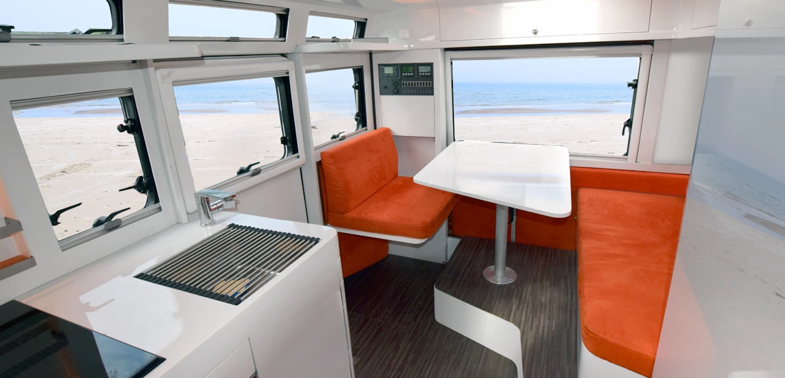 A better look at how all those windows open things up in the GehoCab Kora