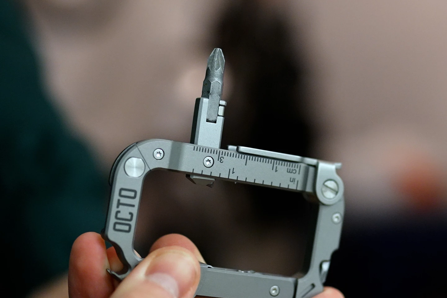 The bit driver is compatible with 5/32-in, 1/4-in and specialized Leatherman bits