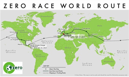 The Zero Race route