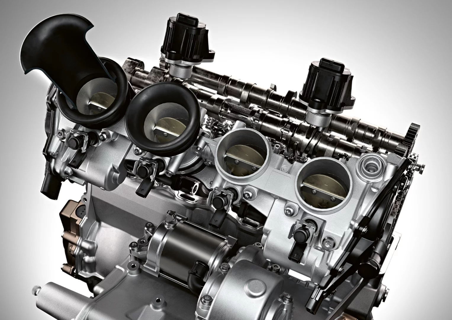 2019 BMW S1000RR: intakes and throttle butterflies