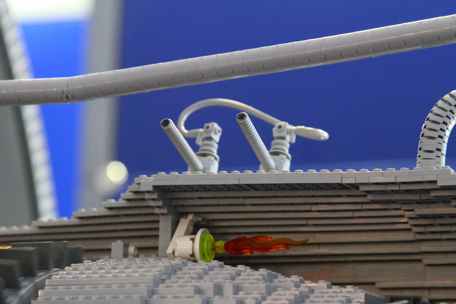 The LEGO engine is a half-size replica (complete with moving parts) of the Rolls-Royce Trent 1000 turbofan jet engine (Photo: Gizmag)