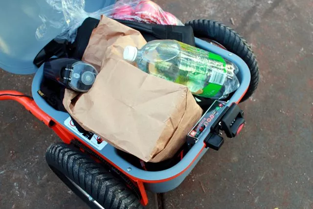 The Ridekick can hold 11 US gallons (42 liters) of cargo