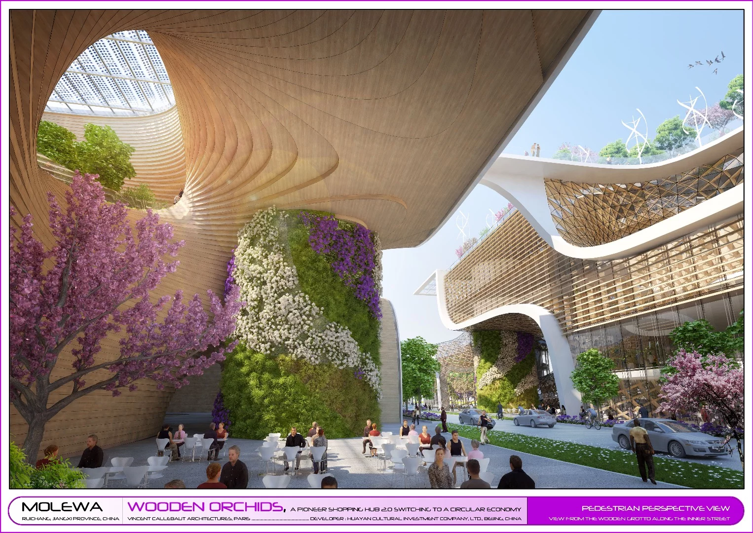 The northern section of mall would include cinemas, a public library, gym, and restaurants