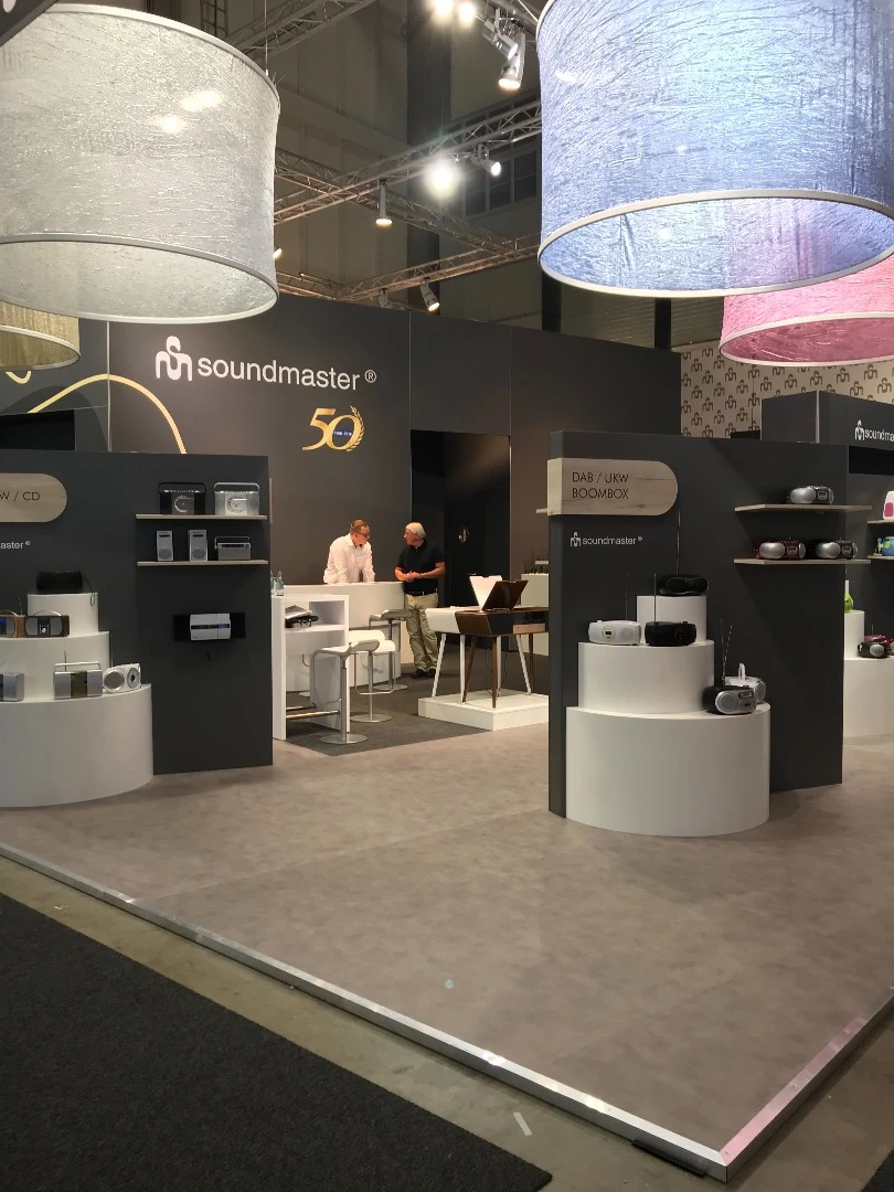 The award for best light shades on display goes to… Soundmaster, as you'd expect from an audio company