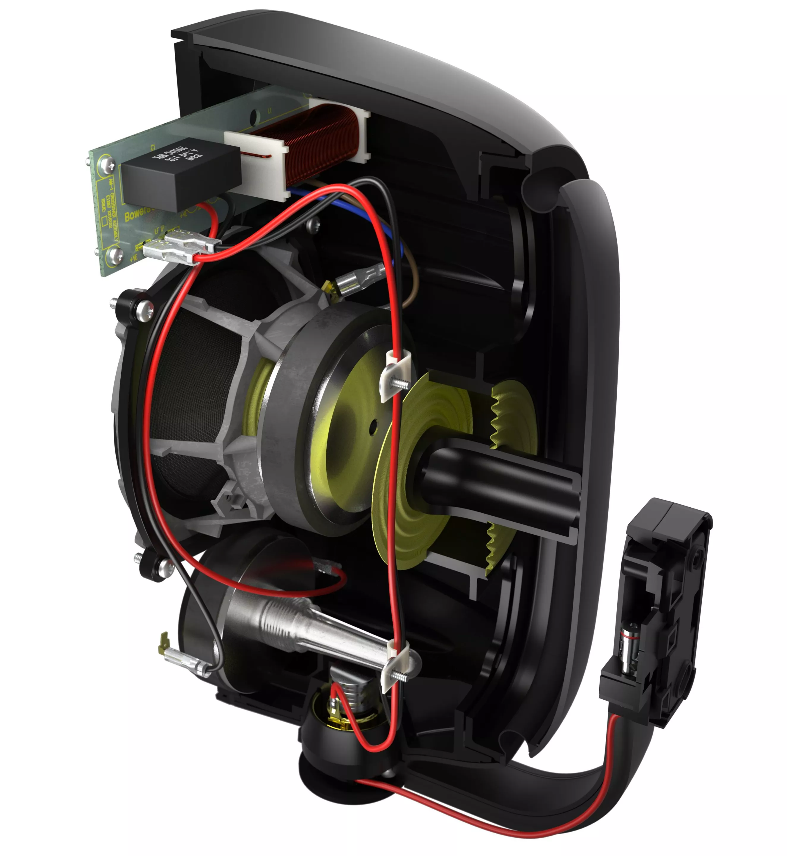 There's an auxiliary bass radiator to the rear that's claimed to offer an exceptional bass response while also allowing the housing to be sealed against the elements